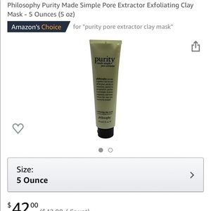 Philosophy purity pore extractor 5oz
